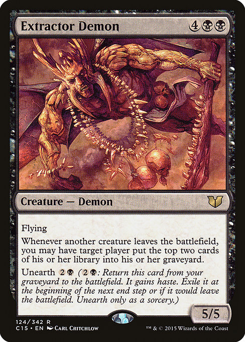 Extractor Demon - Commander 2015 Rare Card