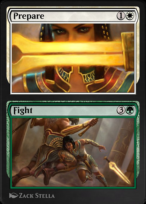 Prepare // Fight - Amonkhet Remastered Rare Card