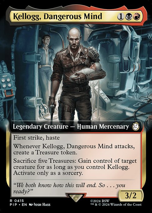 Kellogg, Dangerous Mind - Fallout Rare Card