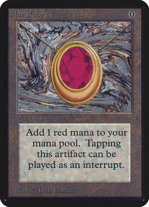 Mox Ruby - Limited Edition Alpha Rare Card