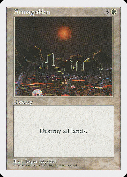 Armageddon - Fifth Edition Rare Card