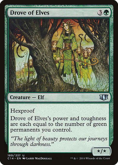 Drove of Elves - Commander 2014 Uncommon Card