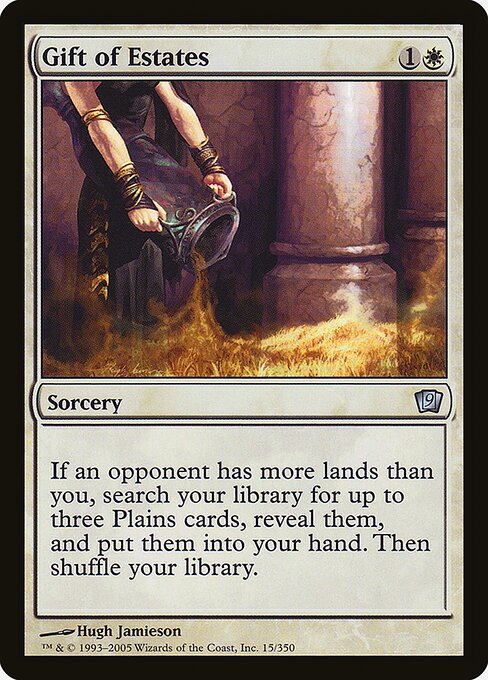 Gift of Estates - Ninth Edition Uncommon Card