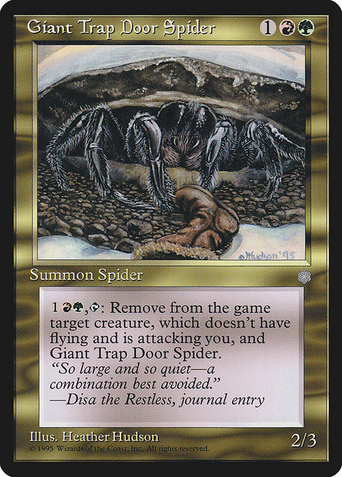 Giant Trap Door Spider - Ice Age Uncommon Card