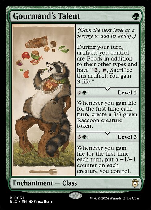 Gourmand's Talent - Bloomburrow Commander Rare Card