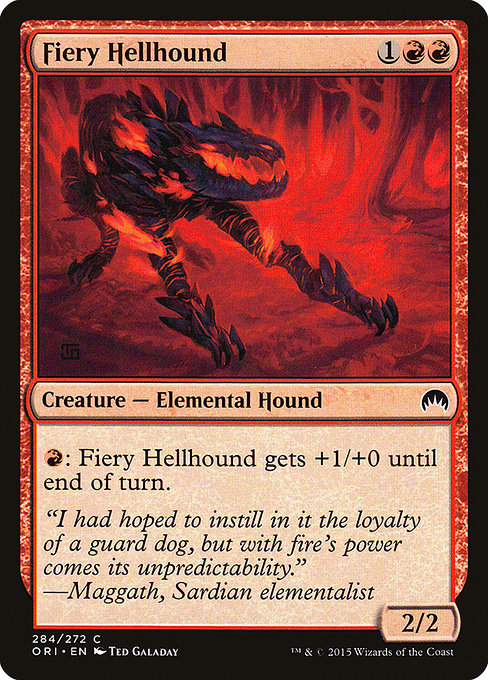 Fiery Hellhound - Magic Origins Common Card
