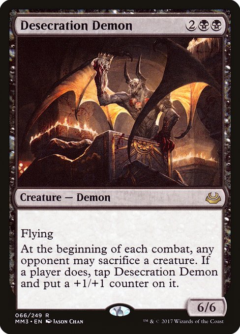 Desecration Demon - Modern Masters 2017 Rare Card