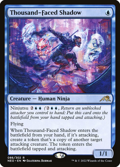 Thousand-Faced Shadow - Kamigawa: Neon Dynasty Rare Card