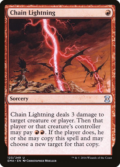 Chain Lightning - Eternal Masters Uncommon Card