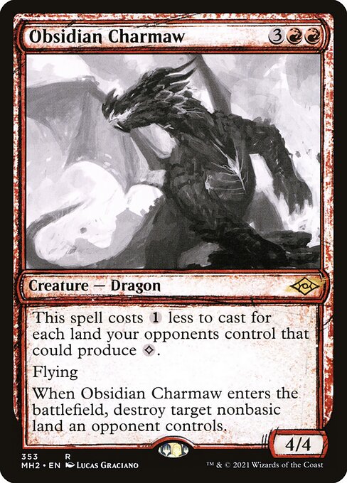 Obsidian Charmaw - Modern Horizons 2 Rare Card