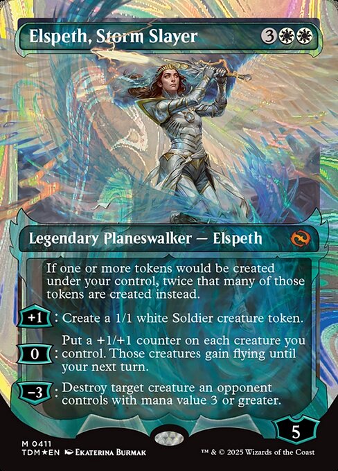 Elspeth, Storm Slayer - Tarkir: Dragonstorm Mythic Card