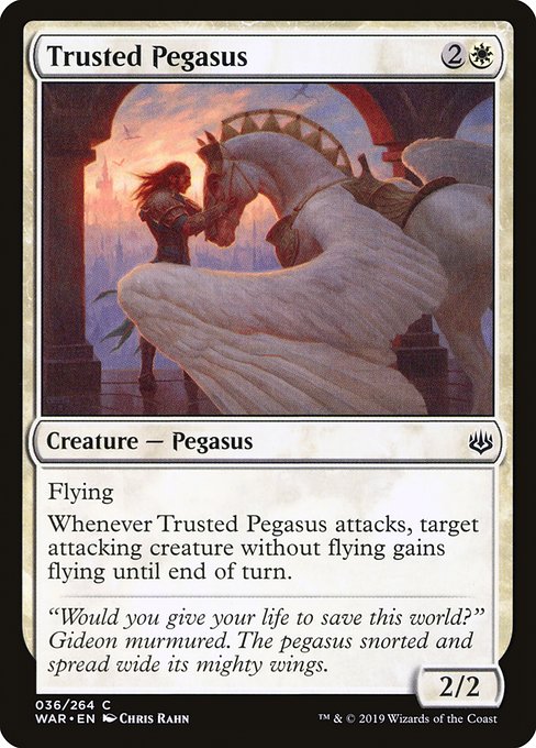 Trusted Pegasus - War of the Spark Common Card