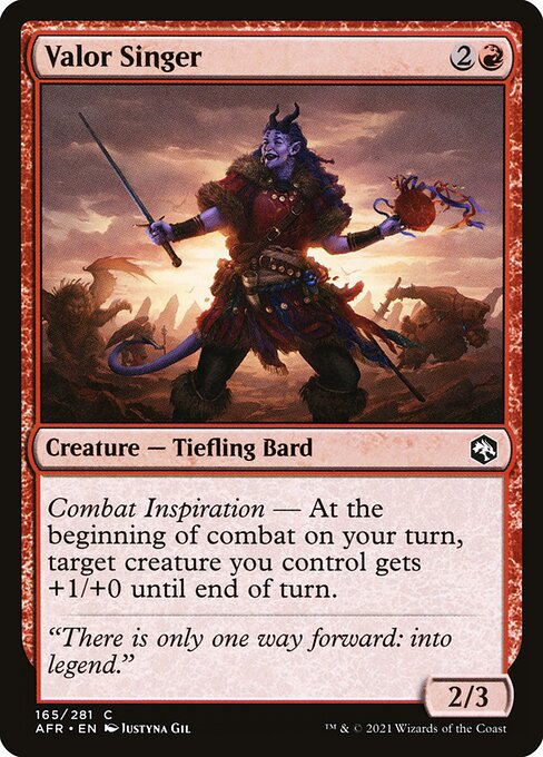 Valor Singer - Adventures in the Forgotten Realms Common Card