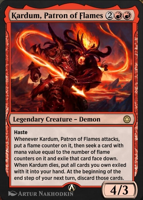 Kardum, Patron of Flames - Alchemy Horizons: Baldur's Gate Rare Card