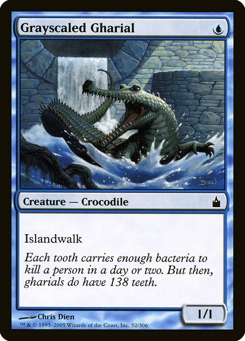 Grayscaled Gharial - Ravnica: City of Guilds Common Card