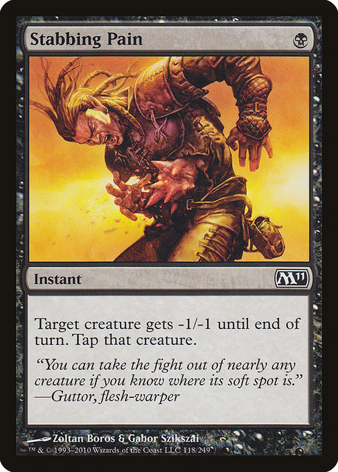 Stabbing Pain - Magic 2011 Common Card