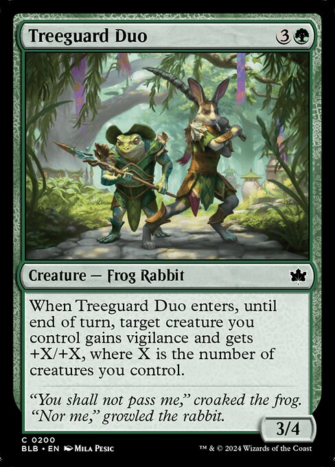 Treeguard Duo - Bloomburrow Common Card