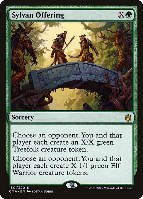 Sylvan Offering - Commander Anthology Rare Card