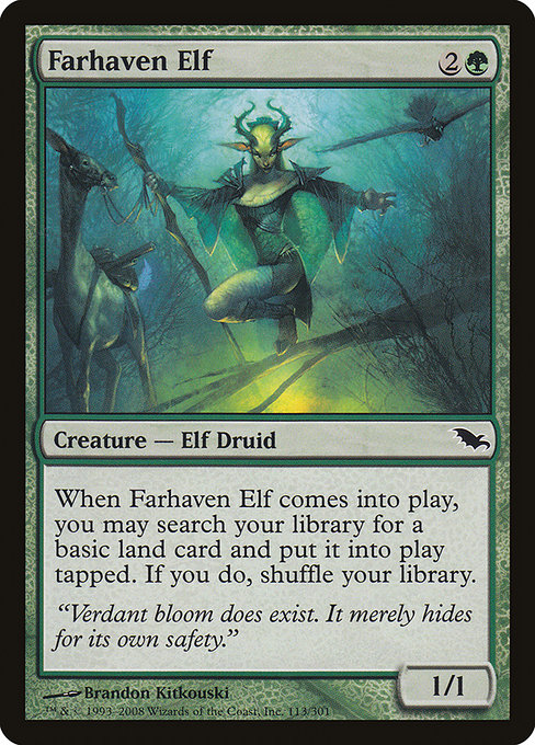 Farhaven Elf - Shadowmoor Common Card