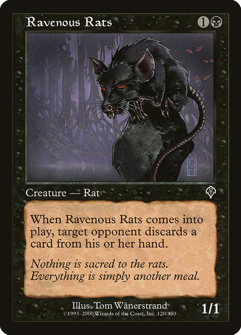 Ravenous Rats - Invasion Common Card
