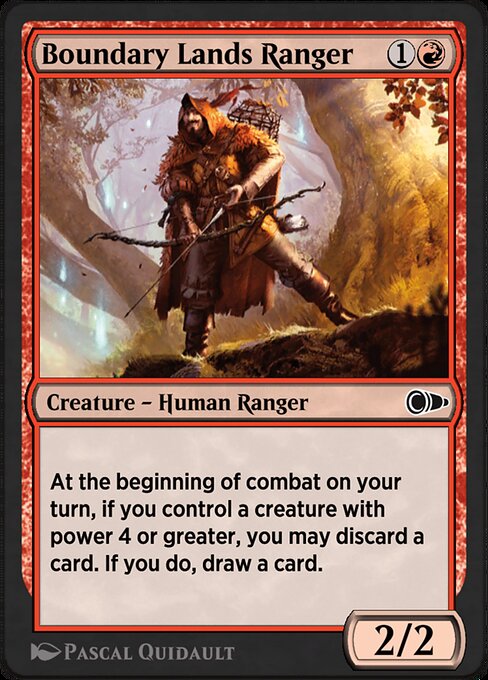 Boundary Lands Ranger - Pioneer Masters Common Card