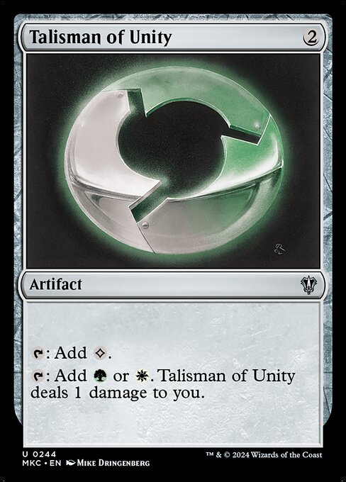 Talisman of Unity - Murders at Karlov Manor Commander Uncommon Card