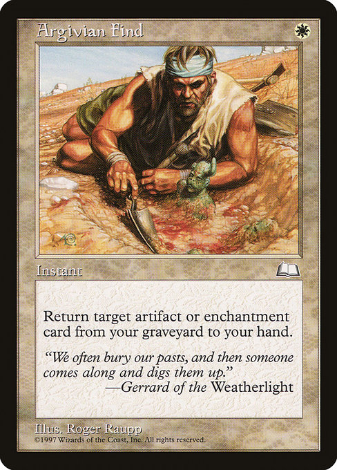 Argivian Find - Weatherlight Uncommon Card