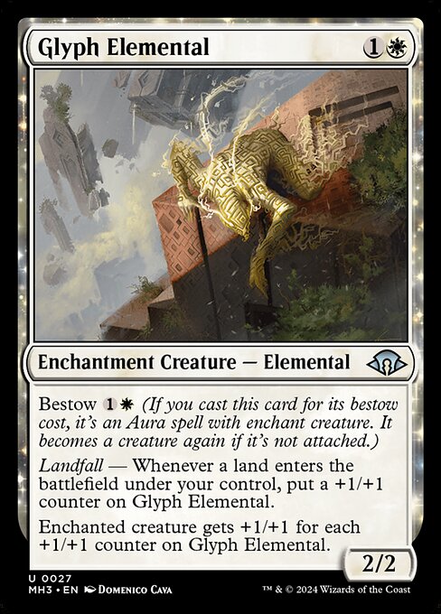 Glyph Elemental - Modern Horizons 3 Uncommon Card