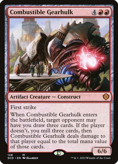 Combustible Gearhulk - Starter Commander Decks Mythic Card