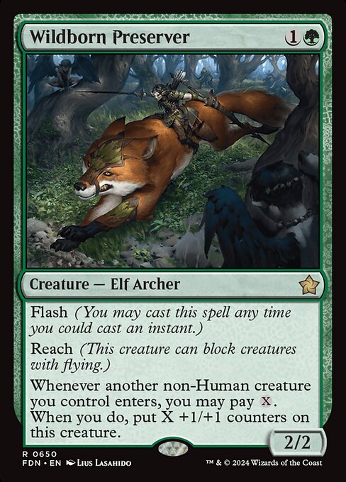 Wildborn Preserver - Foundations Rare Card