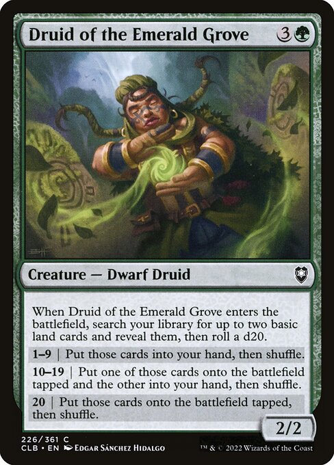 Druid of the Emerald Grove - Commander Legends: Battle for Baldur's Gate Common Card