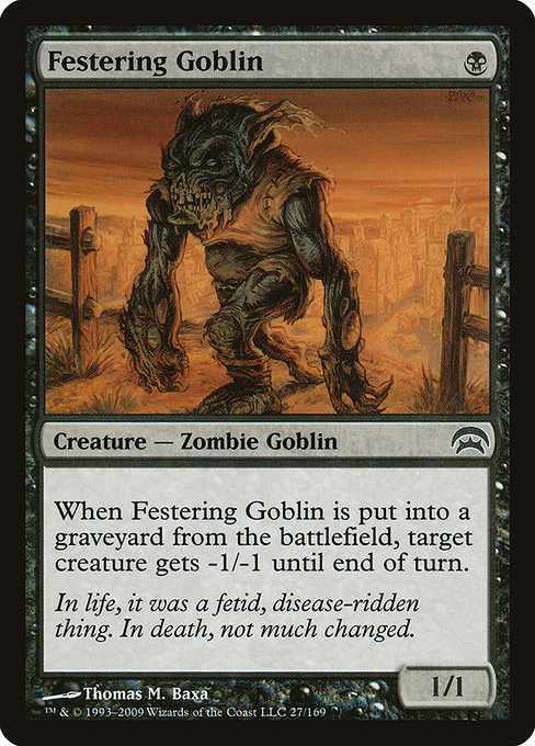 Festering Goblin - Planechase Common Card