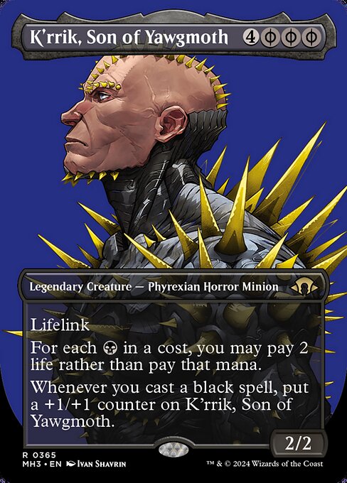 K'rrik, Son of Yawgmoth - Modern Horizons 3 Rare Card