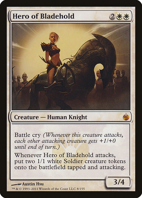 Hero of Bladehold - Mirrodin Besieged Mythic Card