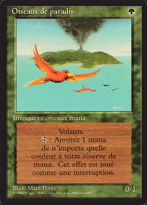 Birds of Paradise - Foreign Black Border Rare Card