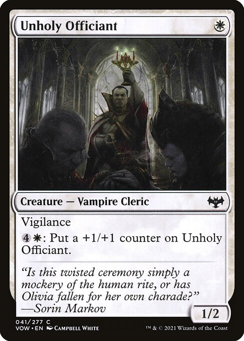 Unholy Officiant - Innistrad: Crimson Vow Common Card