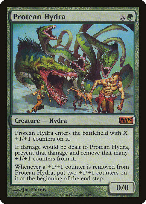 Protean Hydra - Magic 2010 Mythic Card
