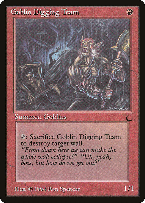 Goblin Digging Team - The Dark Common Card