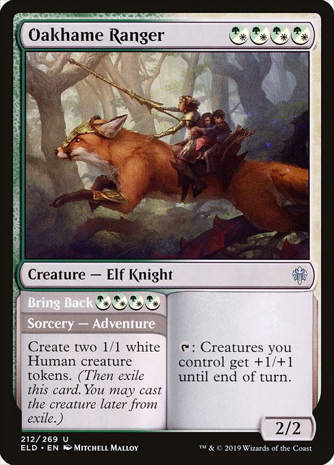 Oakhame Ranger // Bring Back - Throne of Eldraine Uncommon Card