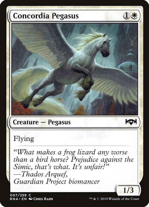 Concordia Pegasus - Ravnica Allegiance Common Card