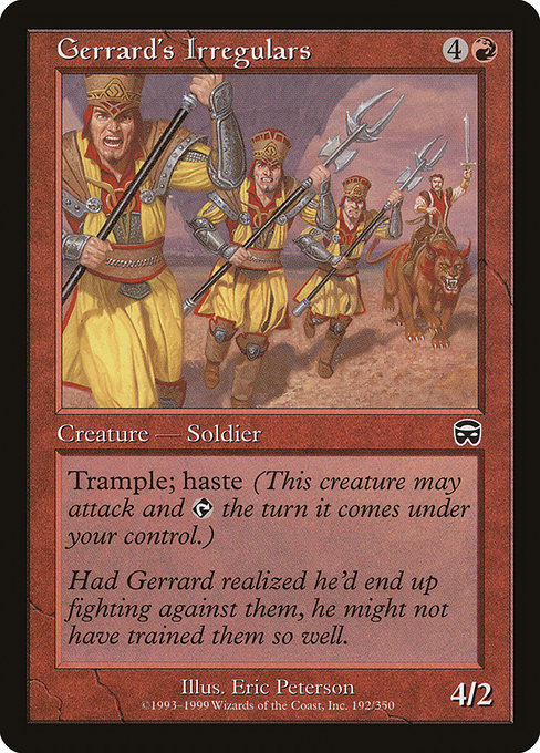 Gerrard's Irregulars - Mercadian Masques Common Card
