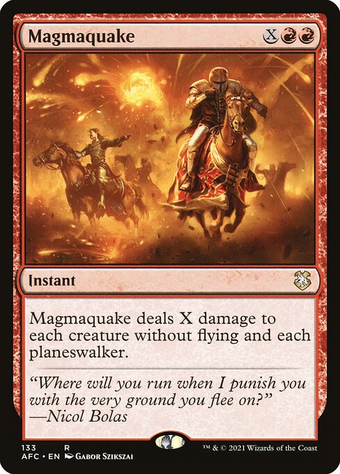 Magmaquake - Forgotten Realms Commander Rare Card