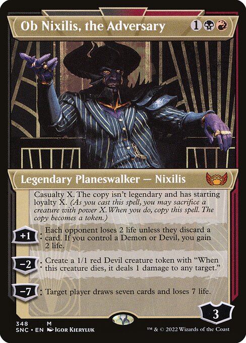 Ob Nixilis, the Adversary - Streets of New Capenna Mythic Card
