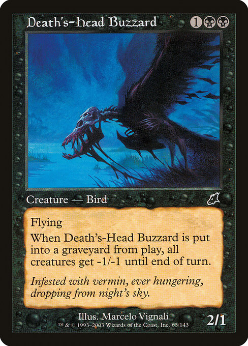 Death's-Head Buzzard - Scourge Common Card