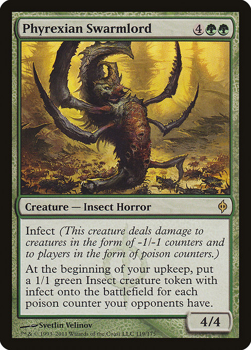Phyrexian Swarmlord - New Phyrexia Rare Card