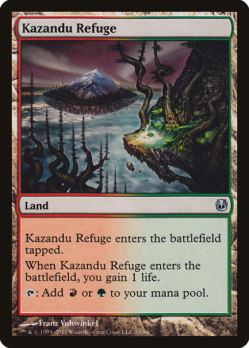 Kazandu Refuge - Duel Decks: Ajani vs. Nicol Bolas Uncommon Card