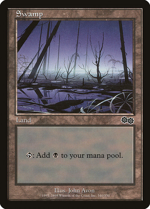 Swamp - Urza's Saga Common Card