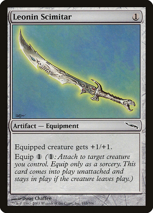 Leonin Scimitar - Mirrodin Common Card