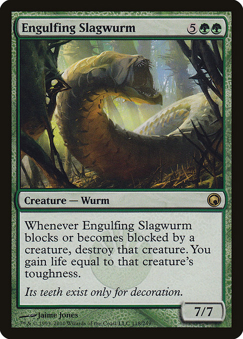 Engulfing Slagwurm - Scars of Mirrodin Rare Card