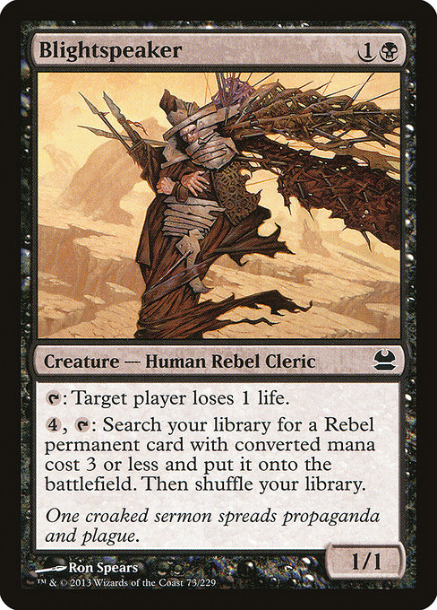 Blightspeaker - Modern Masters Common Card